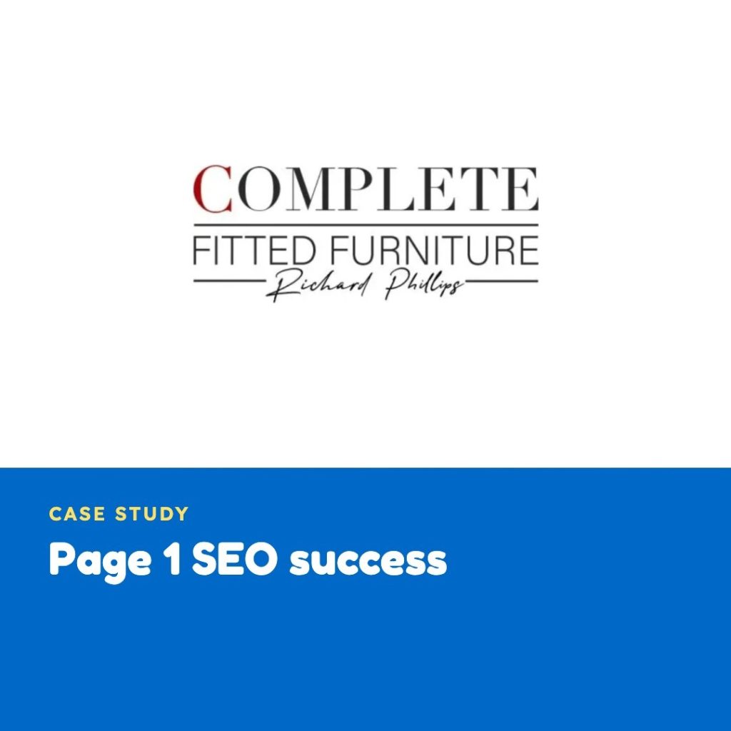 Page 1 SEO success - complete fitted furniture case study