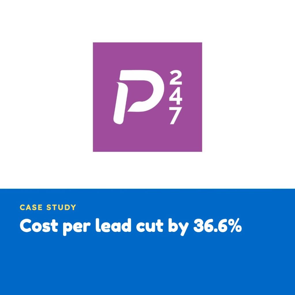 Cost per lead cut by 36.6% - payments247 case study