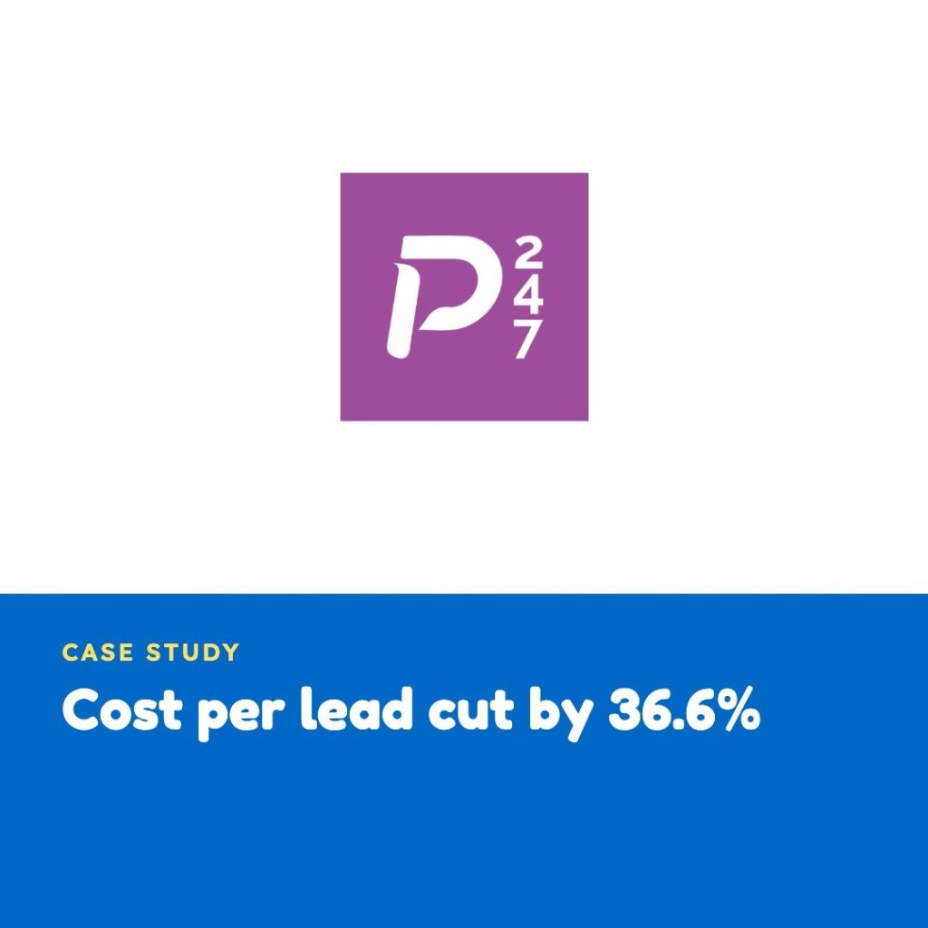 Cost per lead cut by 36.6% - payments247 case study